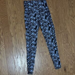 Nicole Miller Sport Leggings in Blue and Black